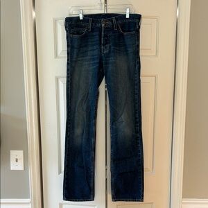Hollister Men’s Dark Blue Straight Jeans